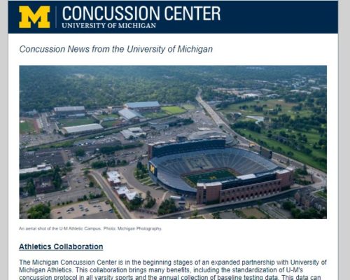 Newsletter Michigan Concussion Center