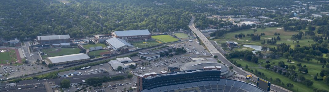 Campus Aerial photos during summer: South Campus - Athletics, Michigan Stadium